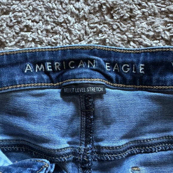 American Eagle dark washed high waisted jeggings - Picture 3 of 4